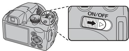 FUJIFILM FINEPIX S4000A - Turn the camera on. - 1