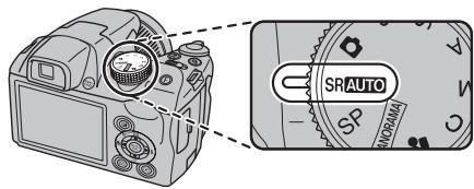 FUJIFILM FINEPIX S4000A - Select SR AUTO mode. - 1