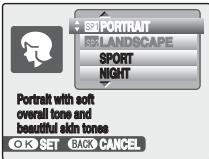 FUJIFILM FINEPIX S5800 - Selecting Scene position setting - 1