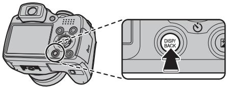 FUJIFILM FINEPIX S5800 - Select the screen display. - 1
