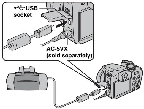 FUJIFILM FINEPIX S5800 - Connecting to a printer - 1