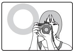 FUJIFILM FINEPIX S5800 - Holding the camera correctly - 2