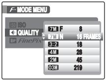 FUJIFILM FINEPIX S5800 - Setting the F-MODE MENU (Photography) - 1