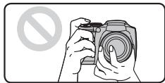 FUJIFILM FINEPIX S5800 - Holding the camera correctly - 3