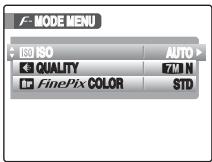 FUJIFILM FINEPIX S800 - Specify the photography settings. - 3