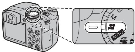 FUJIFILM FINEPIX S800 - Set the camera to Movie mode. - 1