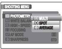 FUJIFILM FINEPIX S800 - Setting the SHOOTING MENU - 1