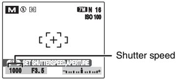 FUJIFILM FINEPIX S800 - Setting the shutter speed - 1