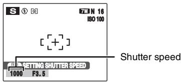 FUJIFILM FINEPIX S800 - Setting the shutter speed - 1