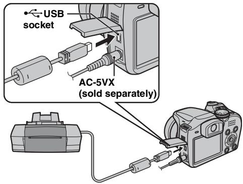 FUJIFILM FINEPIX S800 - Connecting to a printer - 1