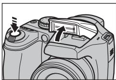 FUJIFILM FINEPIX S800 - Popping the flash up automatically - 1