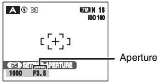 FUJIFILM FINEPIX S800 - Setting the aperture - 1