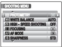 FUJIFILM FINEPIX S800 - Specify the photography settings. - 5