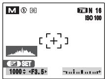 FUJIFILM FINEPIX S800 - The exposure indicator - 1