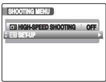 FUJIFILM FINEPIX S800 - Open the SET-UP menu. - 1