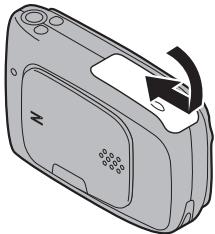FUJIFILM FINEPIX Z30 - Close the battery-chamber cover. - 1