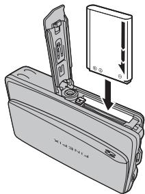FUJIFILM FINEPIX Z80 - Insert the battery. - 1