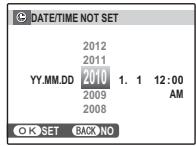 FUJIFILM FINEPIX Z80 - Set the date and time. - 1
