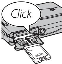 FUJIFILM FINEPIX Z800EXR - ■ Inserting a Memory Card - 2