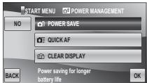 FUJIFILM FINEPIX Z800EXR - Choose power management options. - 1