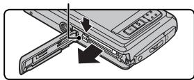 FUJIFILM FINEPIX Z90 - Removing the Battery and Memory Card - 1