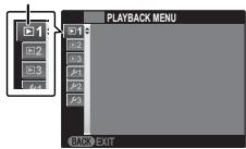 FUJIFILM XQ2 - Display the playback menu. - 2