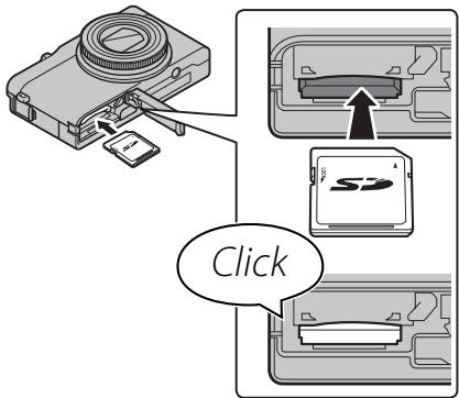 FUJIFILM XQ2 - Insert the memory card. - 1