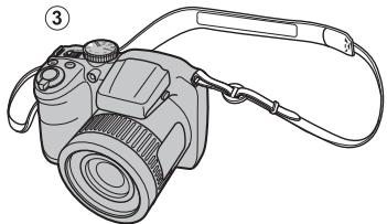 FUJIFILM FINEPIX L55 - Fixation de la dragonne - 1