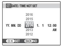 FUJIFILM FINEPIX S - Set the date and time. - 1