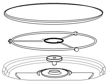 HUSQVARNA QN4021W - Turntable and turntable support - 1