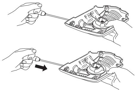 HUSQVARNA 440 E - Tensioning the recoil spring - 2