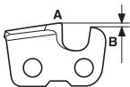 HUSQVARNA 440 E - General information on sharpening cutting teeth - 2