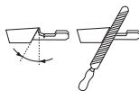 HUSQVARNA 440 E - General information on sharpening cutting teeth - 3