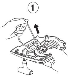 HUSQVARNA 440 E - Replacing the starter cord - 5