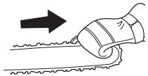 HUSQVARNA 440 E - Tensioning the chain - 9