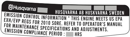 HUSQVARNA 445 - For Canada only: - 7