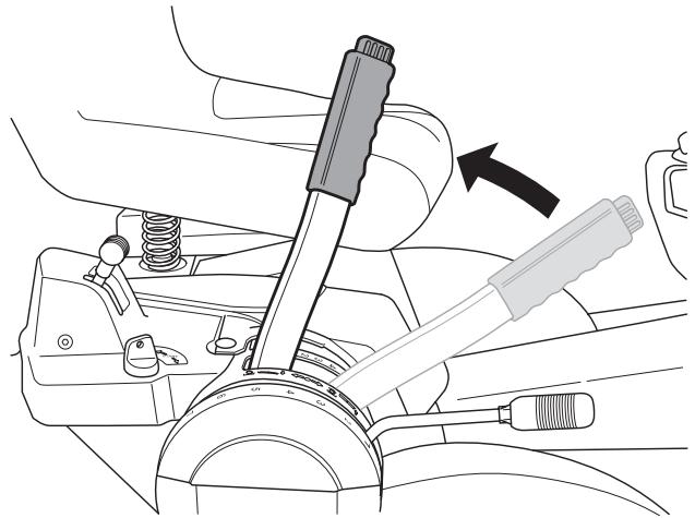 HUSQVARNA RIDER 175 AWD - Lifting lever for the cutting unit - 1
