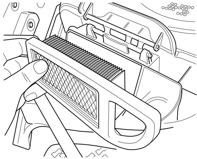 HUSQVARNA RIDER 175 AWD - Replacing the air filter - 3