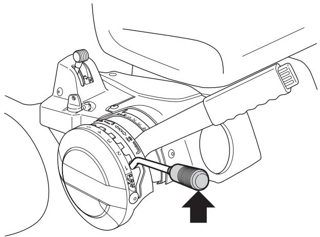 HUSQVARNA RIDER 175 AWD - Cutting height adjustment lever - 1