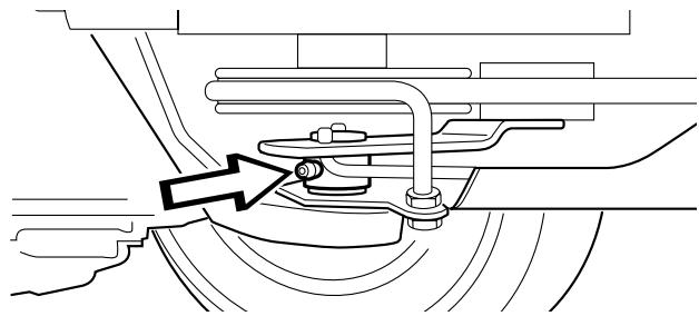 HUSQVARNA RIDER 175 AWD - Lubricating the belt adjuster - 1