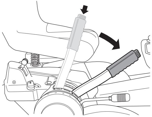 HUSQVARNA RIDER 175 AWD - Lifting lever for the cutting unit - 2