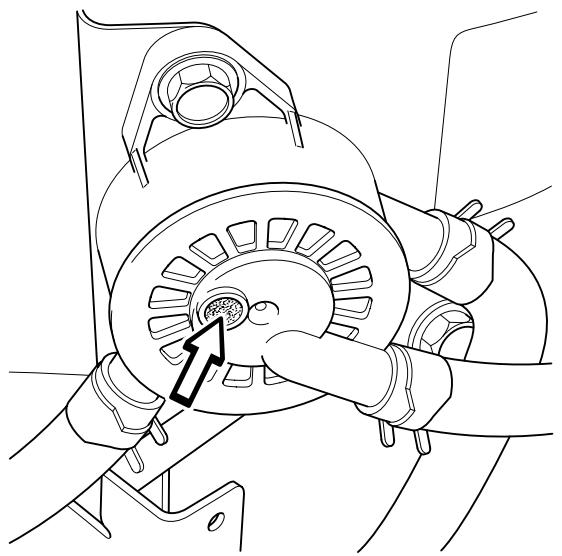 HUSQVARNA RIDER 175 AWD - Checking the fuel pump's air filter - 1