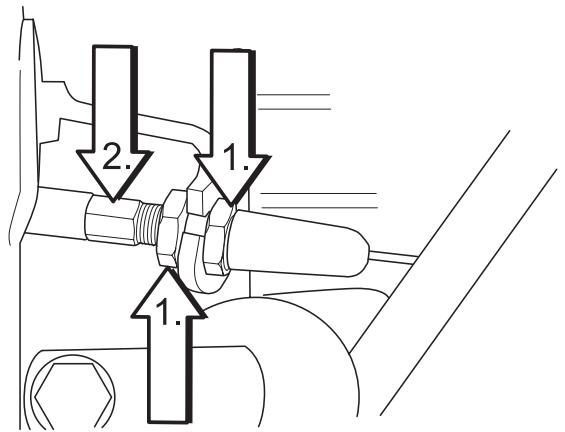 HUSQVARNA RIDER 175 AWD - Adjusting the parking brake Rider 175 AWD - 2
