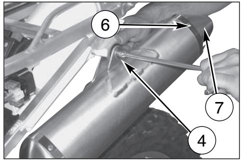 HUSQVARNA SMR 450 - REPLACING THE MUFFLER DEADENING MATERIAL - 3