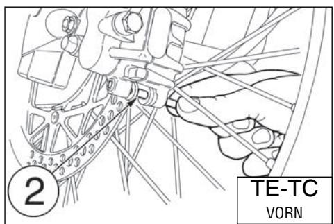 HUSQVARNA TC 510 - MONTAGE BREMSBELAEGE - 2