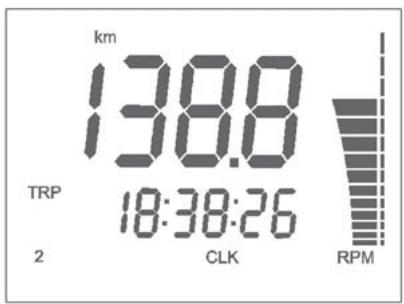 HUSQVARNA TC 510 - 10- SPEED /RPM (Indication numérique régime moteur) (figure 10) - 1