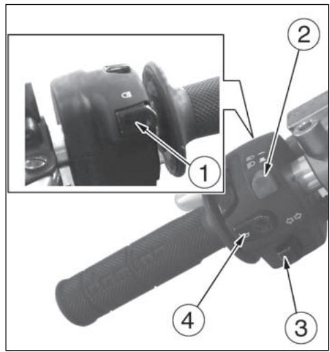 HUSQVARNA TC 510 - HUMSCHALTER AUF DEM LENKER- RECHTE (TE-SMR) - 1
