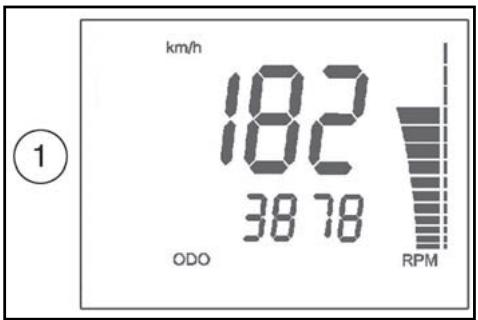 HUSQVARNA TC 510 - 3- SPEED / CLOCK / RPM (figura 3) - 1