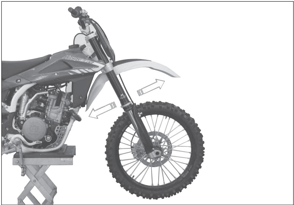HUSQVARNA TC 510 - SPIELEINSTELLUNG DER LENKLAGER - 1