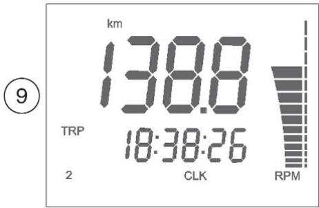 HUSQVARNA TC 510 - 10- SPEED /RPM (Indicación numerica) (figura 10) - 1